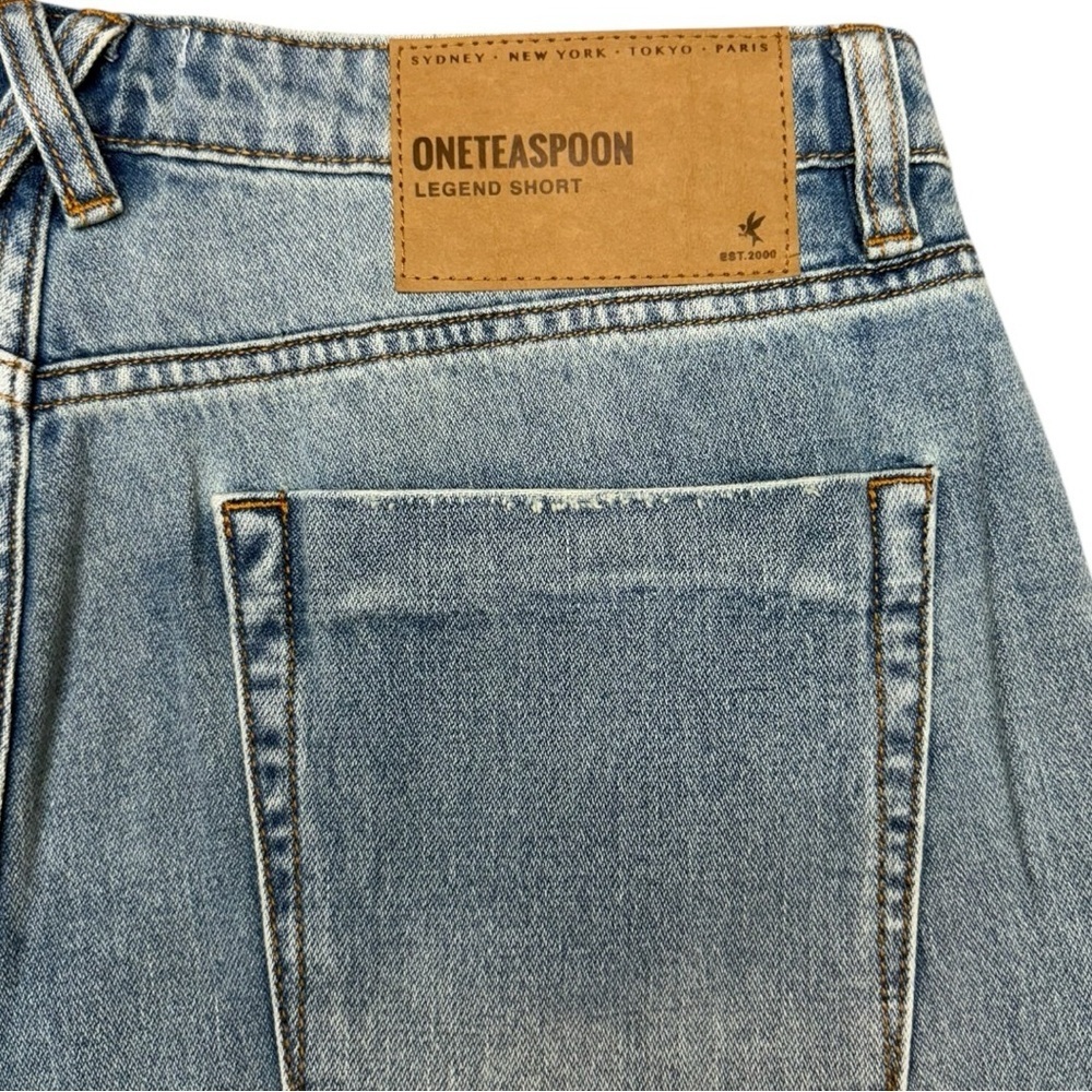 One Teaspoon Legend Denim Shorts Size 32, Casual Cutoff Denim Shorts - Picture 3 of 10